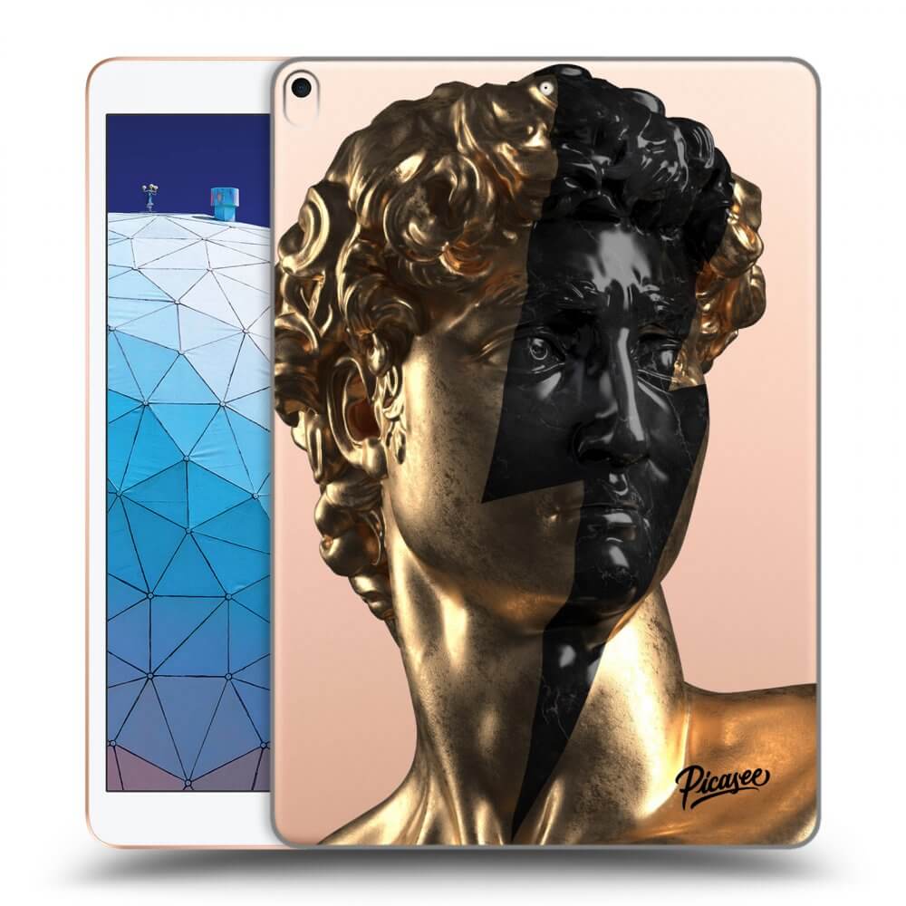 Picasee átlátszó szilikon tok az alábbi táblagépre Apple iPad Air 10.5" 2019 (3.gen) - Wildfire - Gold