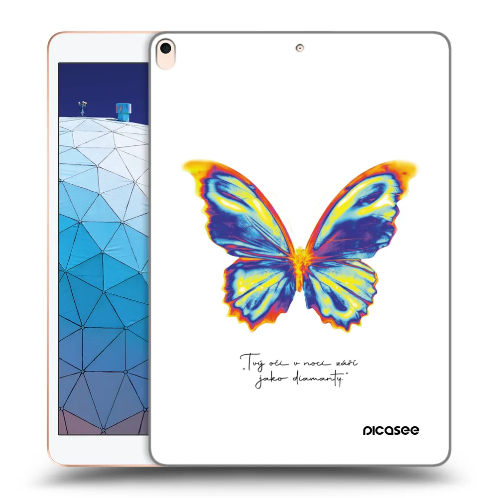 Picasee átlátszó szilikon tok az alábbi táblagépre Apple iPad Air 10.5" 2019 (3.gen) - Diamanty White