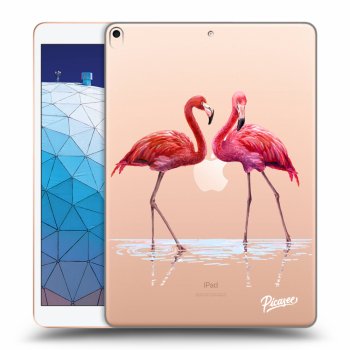 Picasee átlátszó szilikon tok az alábbi táblagépre Apple iPad Air 10.5" 2019 (3.gen) - Flamingos couple