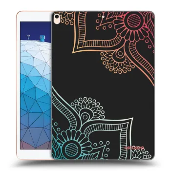 Picasee fekete szilikon tok az alábbi táblagépre Apple iPad Air 10.5" 2019 (3.gen) - Flowers pattern