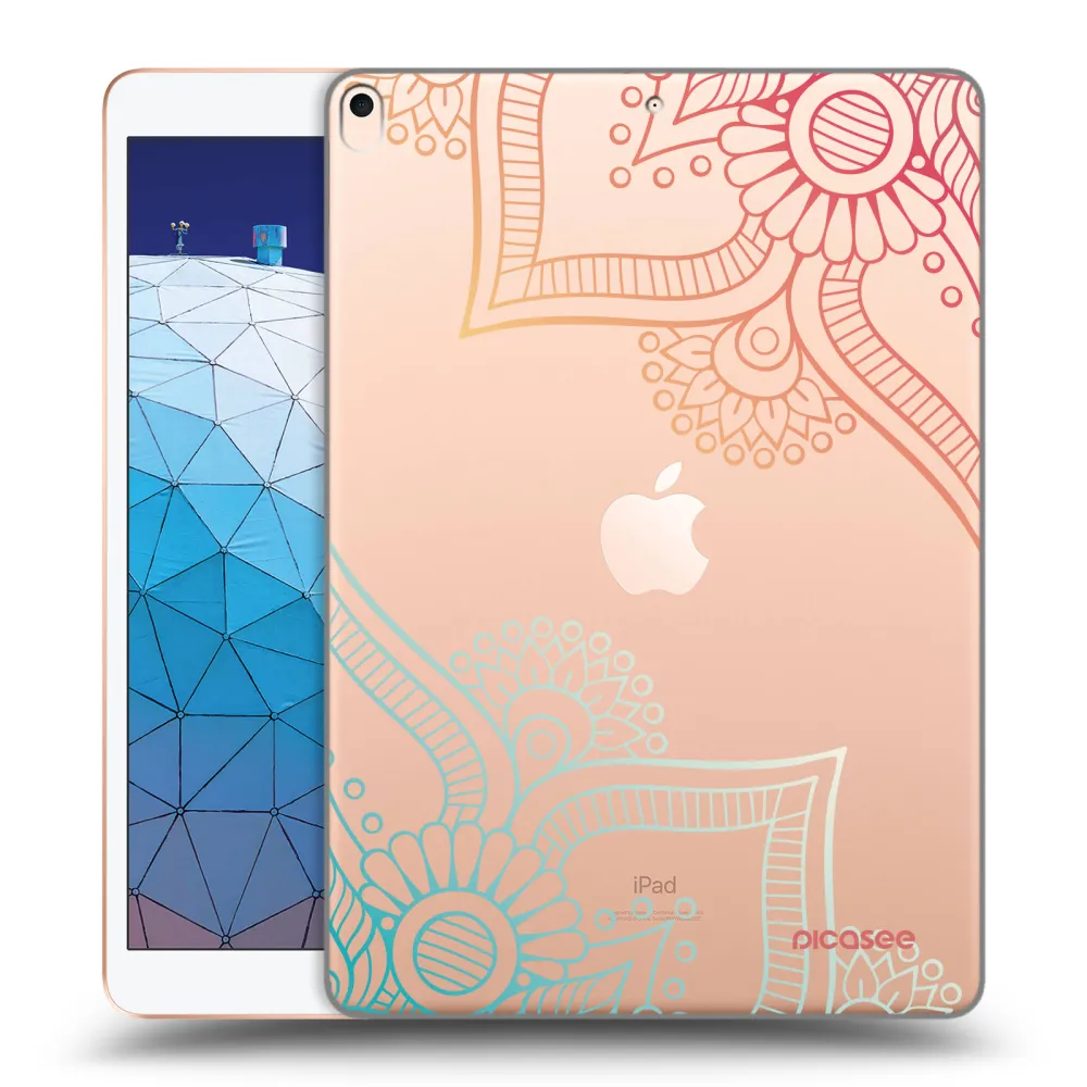 Picasee átlátszó szilikon tok az alábbi táblagépre Apple iPad Air 10.5" 2019 (3.gen) - Flowers pattern