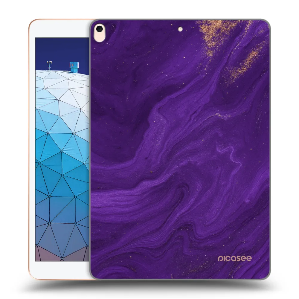 Picasee átlátszó szilikon tok az alábbi táblagépre Apple iPad Air 10.5" 2019 (3.gen) - Purple