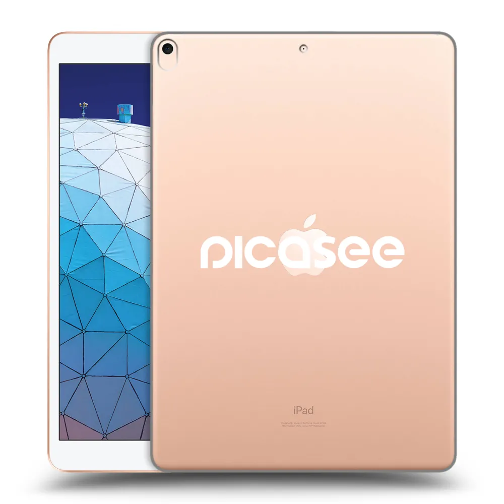 Picasee átlátszó szilikon tok az alábbi táblagépre Apple iPad Air 10.5" 2019 (3.gen) - Picasee - new logo - white