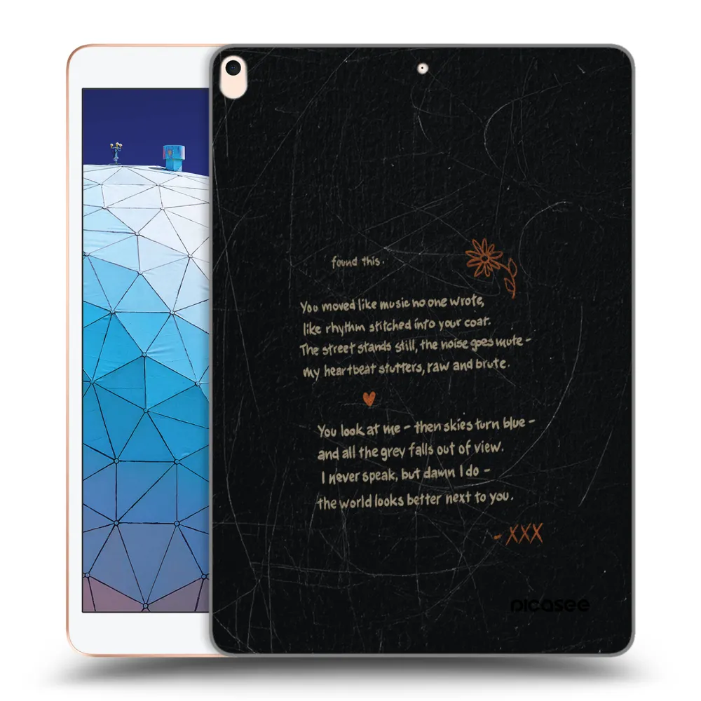 Picasee átlátszó szilikon tok az alábbi táblagépre Apple iPad Air 10.5" 2019 (3.gen) - POET