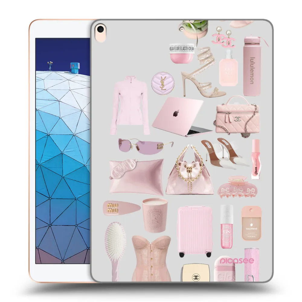 Picasee átlátszó szilikon tok az alábbi táblagépre Apple iPad Air 10.5" 2019 (3.gen) - Glam Babe