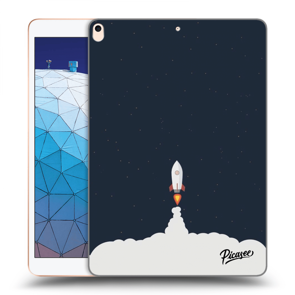 Picasee fekete szilikon tok az alábbi táblagépre Apple iPad Air 10.5" 2019 (3.gen) - Astronaut 2