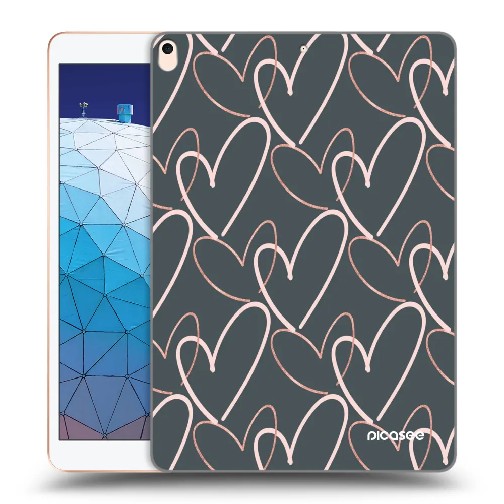 Picasee átlátszó szilikon tok az alábbi táblagépre Apple iPad Air 10.5" 2019 (3.gen) - Lots of love