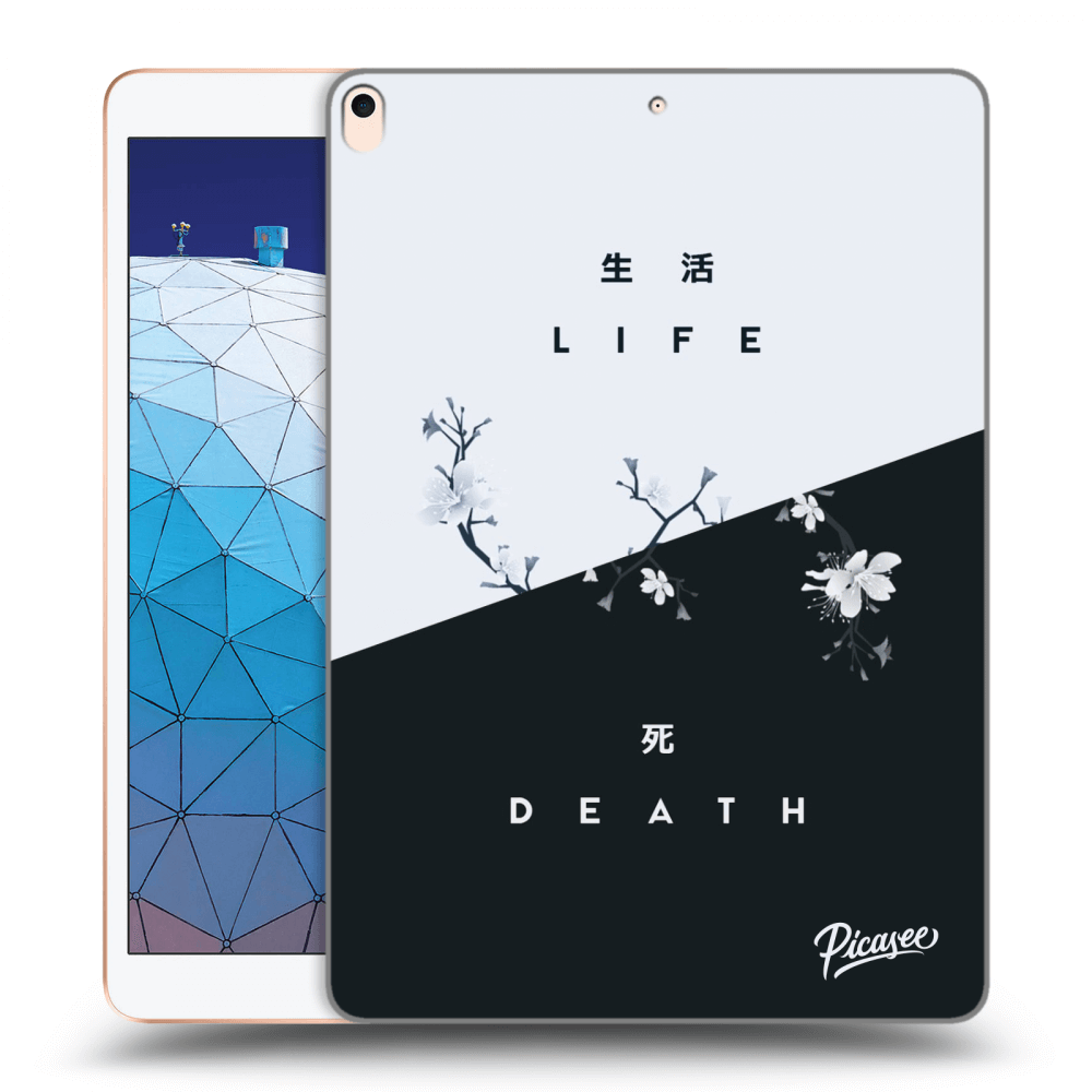 Picasee fekete szilikon tok az alábbi táblagépre Apple iPad Air 10.5" 2019 (3.gen) - Life - Death