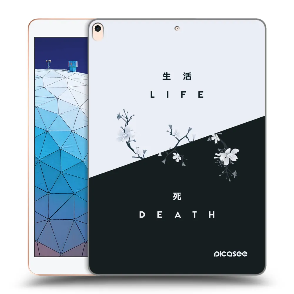 Picasee átlátszó szilikon tok az alábbi táblagépre Apple iPad Air 10.5" 2019 (3.gen) - Life - Death