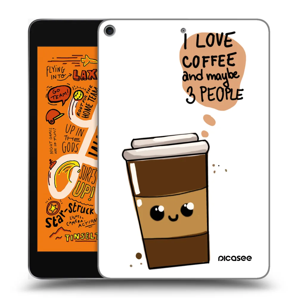 Picasee átlátszó szilikon tok az alábbi táblagépre Apple iPad mini 2019 (5. gen) - Cute coffee