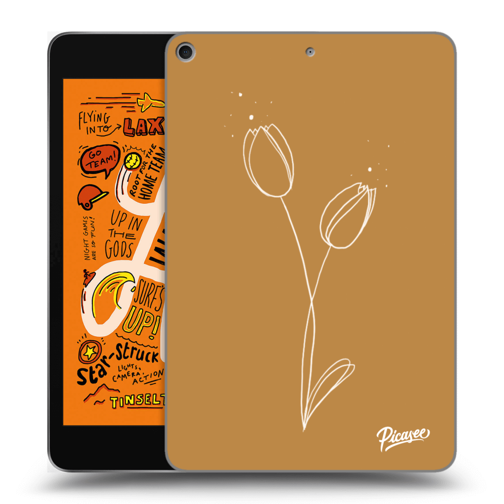 Picasee átlátszó szilikon tok az alábbi táblagépre Apple iPad mini 2019 (5. gen) - Tulips