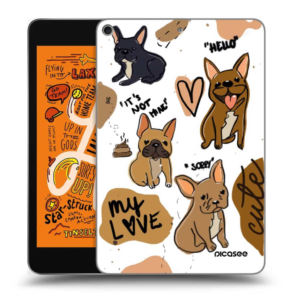 Picasee átlátszó szilikon tok az alábbi táblagépre Apple iPad mini 2019 (5. gen) - Frenchies