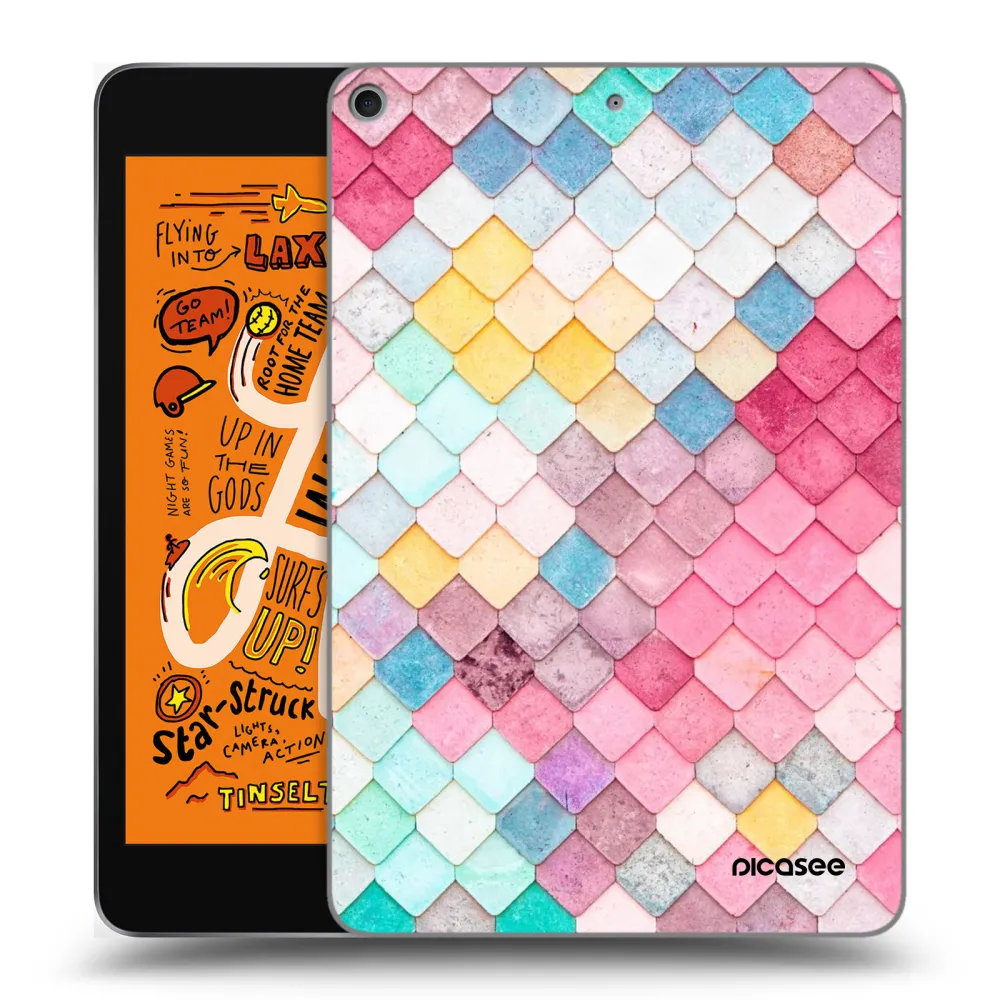 Picasee átlátszó szilikon tok az alábbi táblagépre Apple iPad mini 2019 (5. gen) - Colorful roof