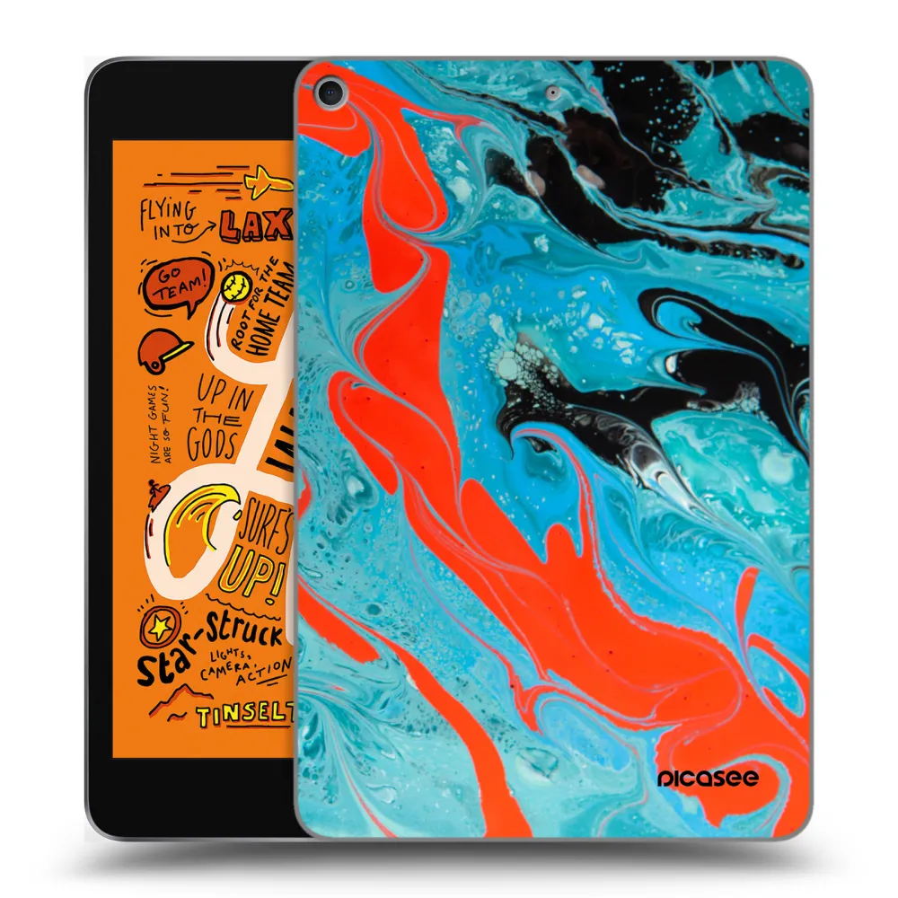 Picasee átlátszó szilikon tok az alábbi táblagépre Apple iPad mini 2019 (5. gen) - Blue Magma
