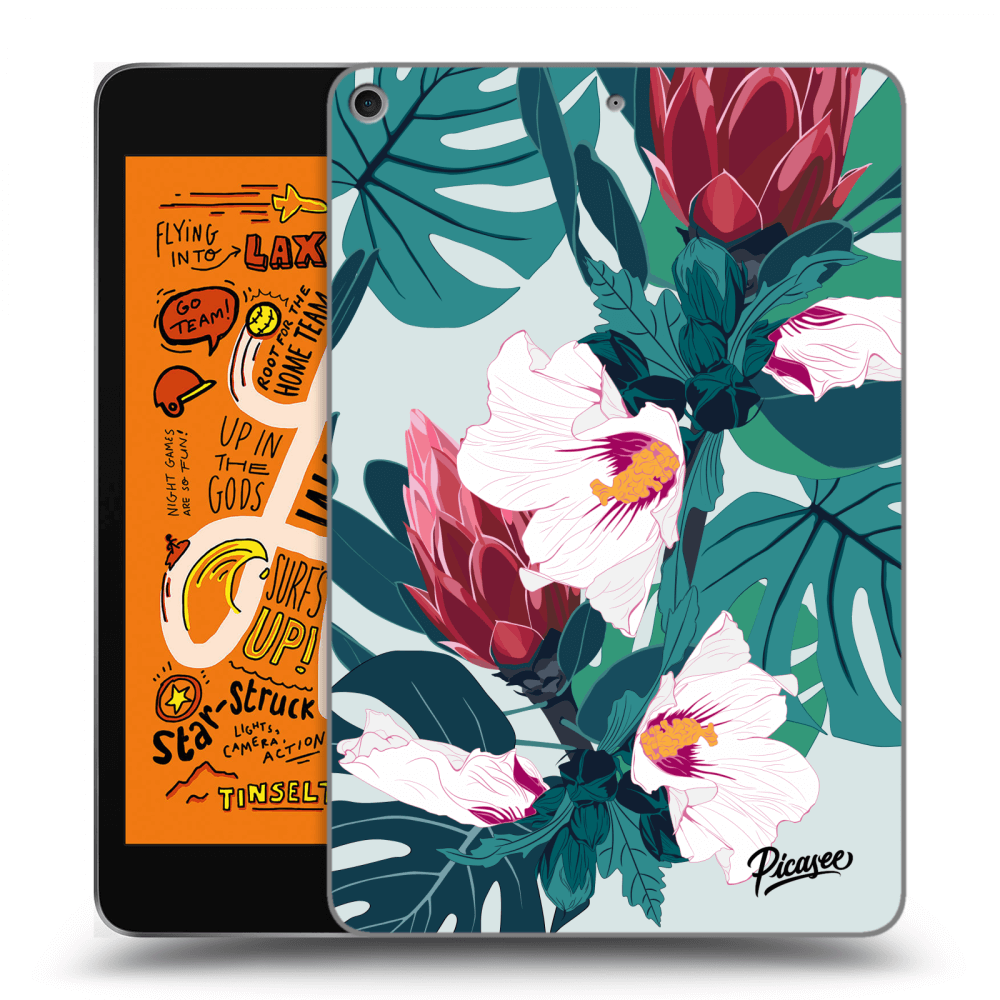 Picasee fekete szilikon tok az alábbi táblagépre Apple iPad mini 2019 (5. gen) - Rhododendron