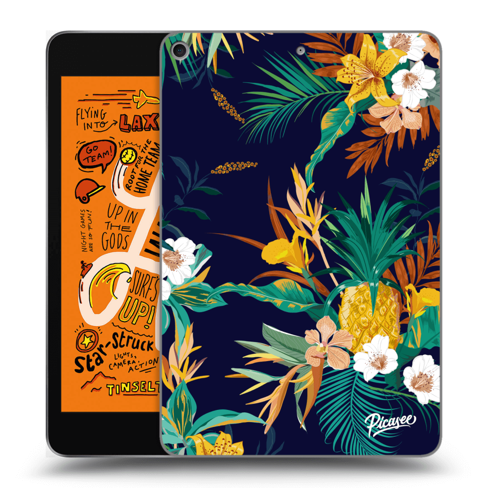 Picasee fekete szilikon tok az alábbi táblagépre Apple iPad mini 2019 (5. gen) - Pineapple Color