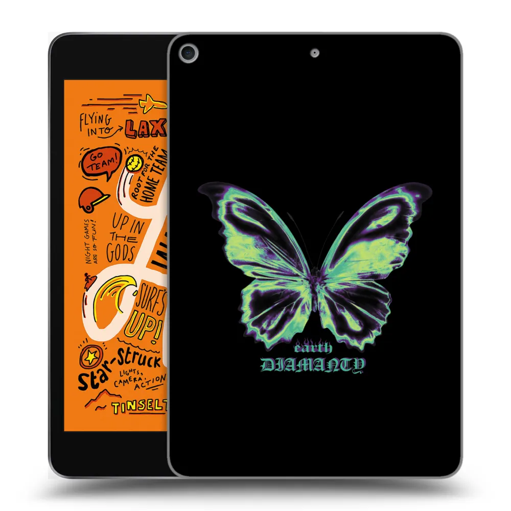 Picasee átlátszó szilikon tok az alábbi táblagépre Apple iPad mini 2019 (5. gen) - Diamanty Blue