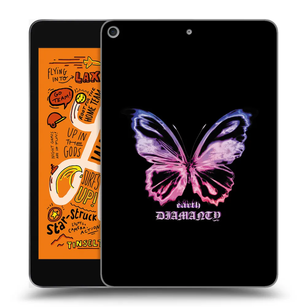 Picasee átlátszó szilikon tok az alábbi táblagépre Apple iPad mini 2019 (5. gen) - Diamanty Purple
