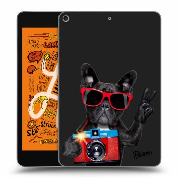 Picasee fekete szilikon tok az alábbi táblagépre Apple iPad mini 2019 (5. gen) - French Bulldog