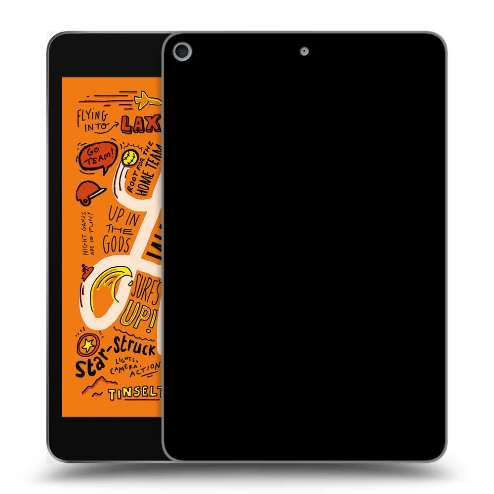 Picasee fekete szilikon tok az alábbi táblagépre Apple iPad mini 2019 (5. gen) - Picasee - new logo - black