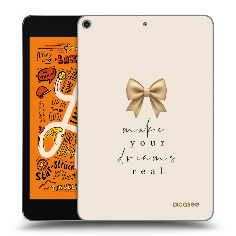 Picasee átlátszó szilikon tok az alábbi táblagépre Apple iPad mini 2019 (5. gen) - Golden Dream