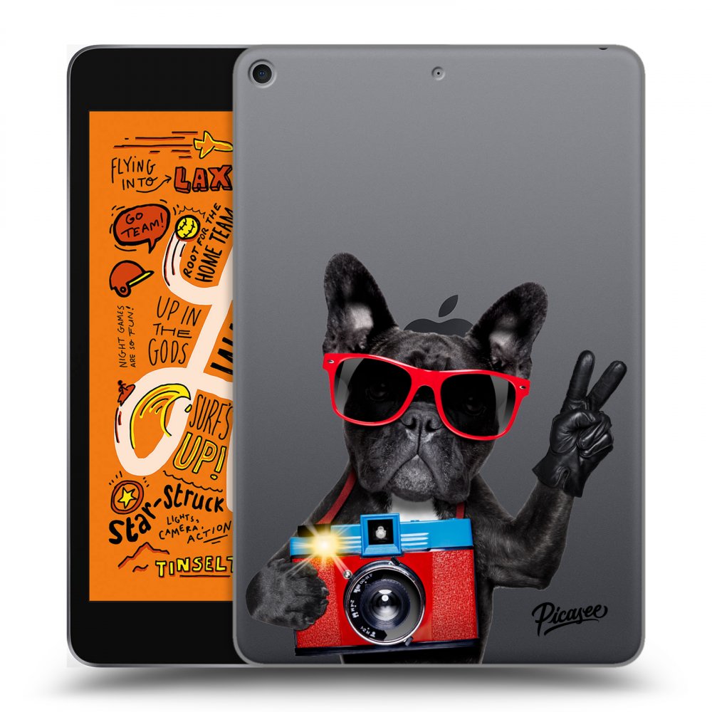 Picasee átlátszó szilikon tok az alábbi táblagépre Apple iPad mini 2019 (5. gen) - French Bulldog