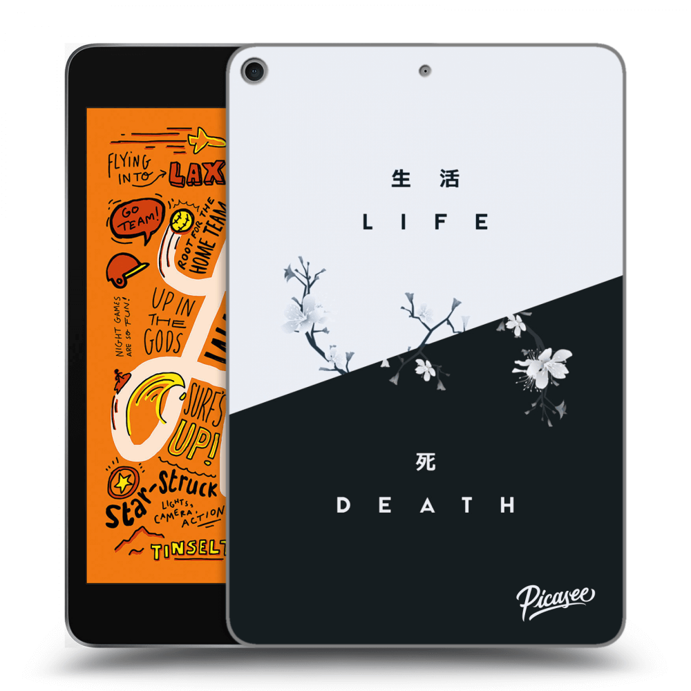 Picasee fekete szilikon tok az alábbi táblagépre Apple iPad mini 2019 (5. gen) - Life - Death