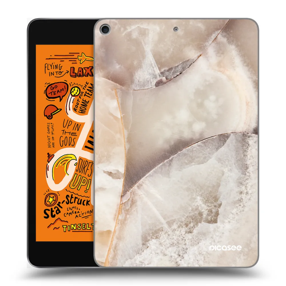 Picasee átlátszó szilikon tok az alábbi táblagépre Apple iPad mini 2019 (5. gen) - Cream marble