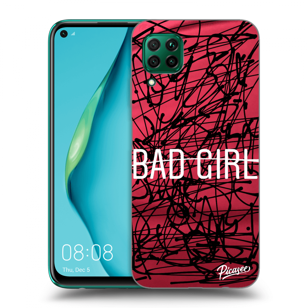 Picasee átlátszó szilikon tok az alábbi mobiltelefonokra Huawei P40 Lite - Bad girl