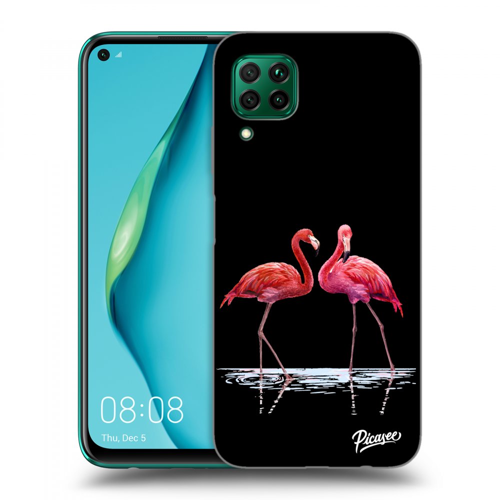 Picasee ULTIMATE CASE Huawei P40 Lite - készülékre - Flamingos couple
