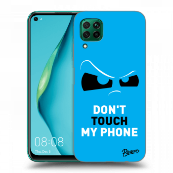 Szilikon tok erre a típusra Huawei P40 Lite - Cloudy Eye - Blue