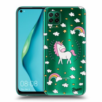 Picasee átlátszó szilikon tok az alábbi mobiltelefonokra Huawei P40 Lite - Unicorn star heaven