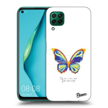 Picasee átlátszó szilikon tok az alábbi mobiltelefonokra Huawei P40 Lite - Diamanty White