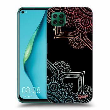 Szilikon tok erre a típusra Huawei P40 Lite - Flowers pattern