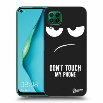Picasee fekete szilikon tok az alábbi mobiltelefonokra Huawei P40 Lite - Don't Touch My Phone