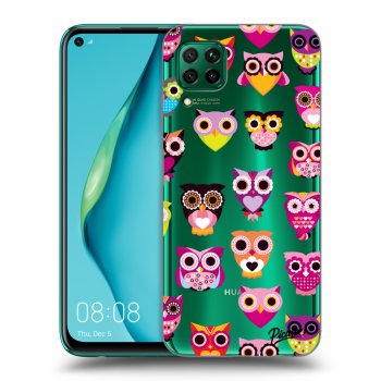 Picasee átlátszó szilikon tok az alábbi mobiltelefonokra Huawei P40 Lite - Owls