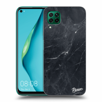 Szilikon tok erre a típusra Huawei P40 Lite - Black marble