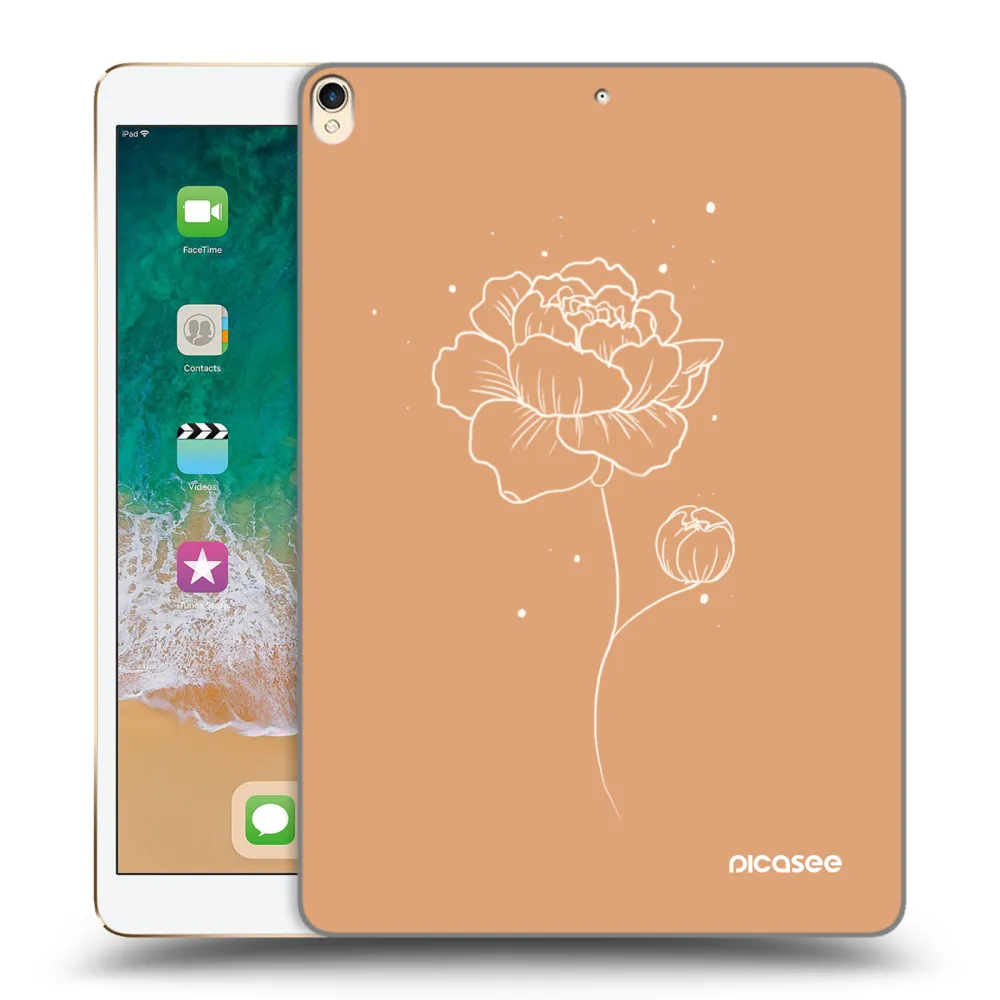 Picasee átlátszó szilikon tok az alábbi táblagépre Apple iPad Pro 10.5" 2017 (2. gen) - Peonies