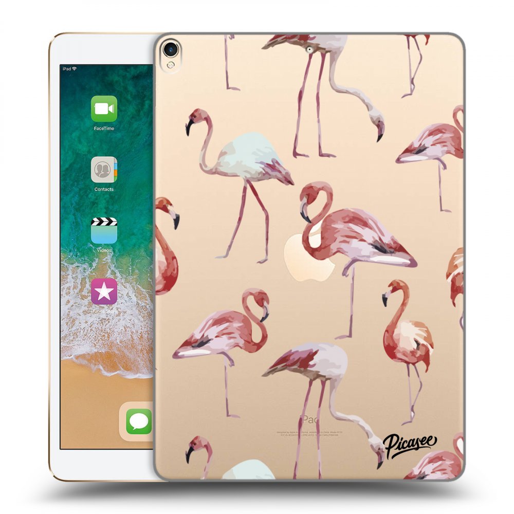 Picasee átlátszó szilikon tok az alábbi táblagépre Apple iPad Pro 10.5" 2017 (2. gen) - Flamingos