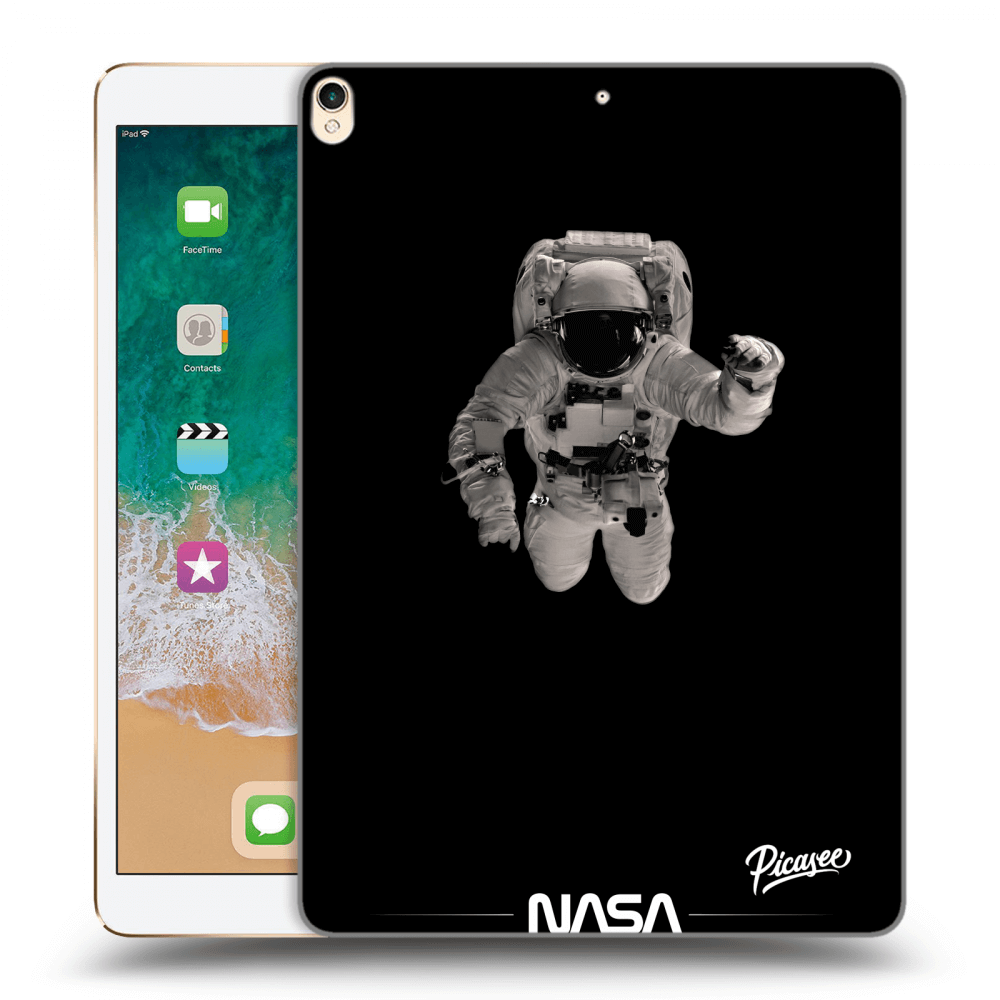 Picasee fekete szilikon tok az alábbi táblagépre Apple iPad Pro 10.5" 2017 (2. gen) - Astronaut Minimal