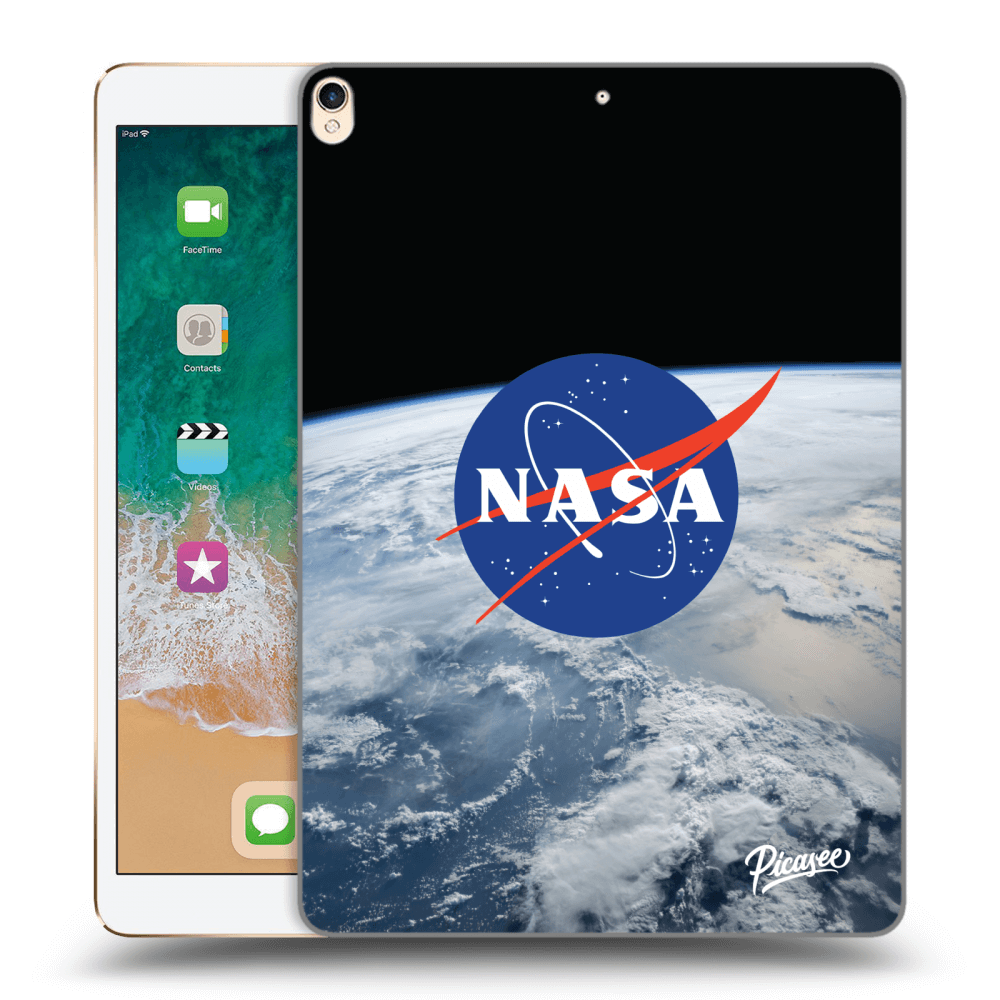 Picasee fekete szilikon tok az alábbi táblagépre Apple iPad Pro 10.5" 2017 (2. gen) - Nasa Earth