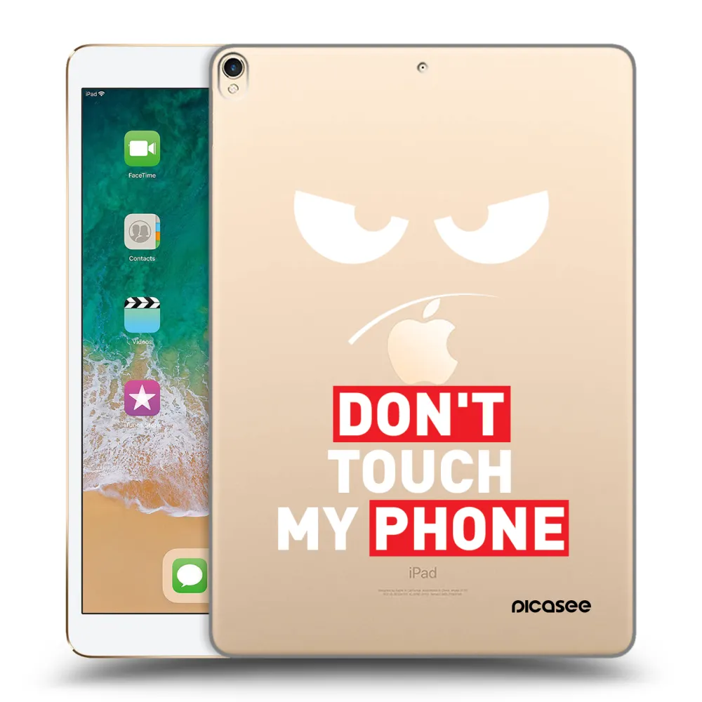 Picasee átlátszó szilikon tok az alábbi táblagépre Apple iPad Pro 10.5" 2017 (2. gen) - Angry Eyes - Transparent