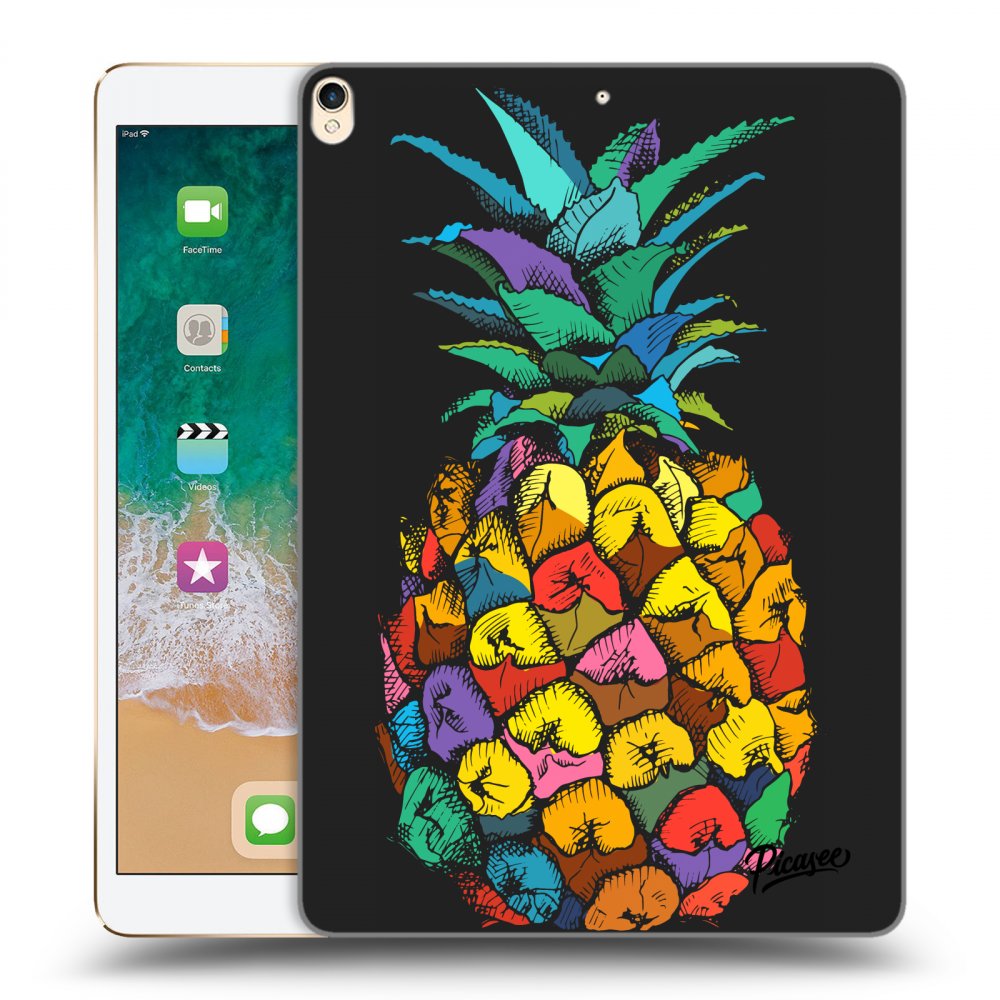 Picasee fekete szilikon tok az alábbi táblagépre Apple iPad Pro 10.5" 2017 (2. gen) - Pineapple