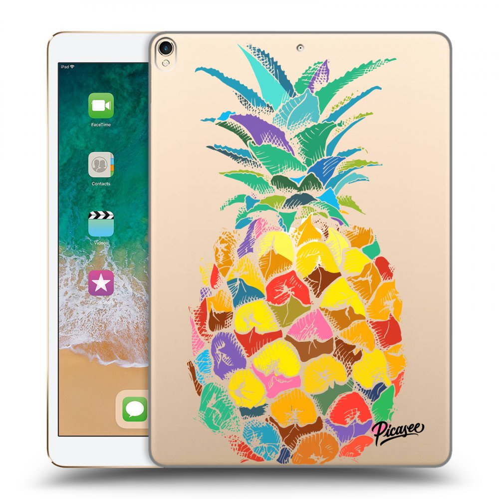 Picasee átlátszó szilikon tok az alábbi táblagépre Apple iPad Pro 10.5" 2017 (2. gen) - Pineapple