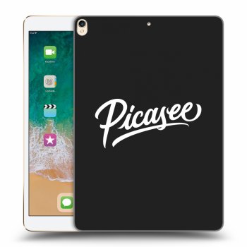 Picasee fekete szilikon tok az alábbi táblagépre Apple iPad Pro 10.5" 2017 (2. gen) - Picasee - old logo - white