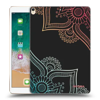Picasee fekete szilikon tok az alábbi táblagépre Apple iPad Pro 10.5" 2017 (2. gen) - Flowers pattern