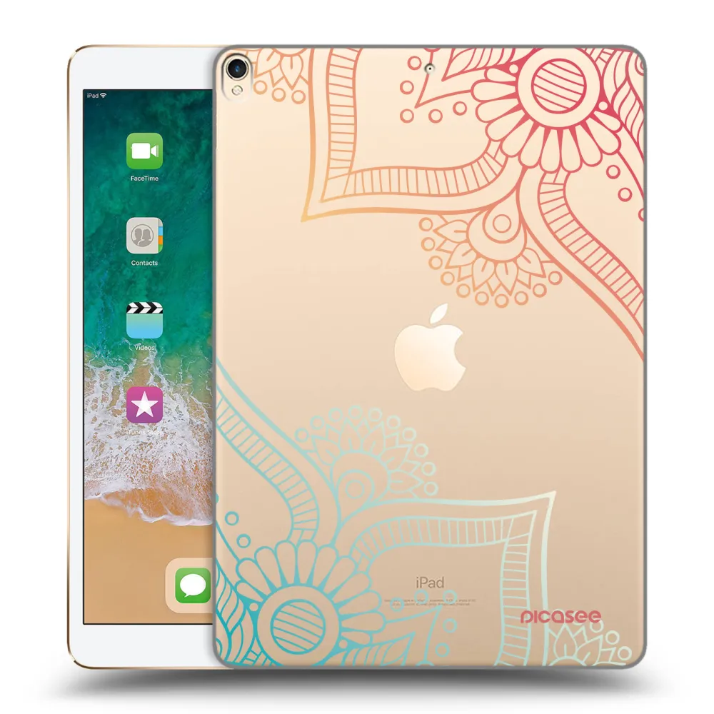 Picasee átlátszó szilikon tok az alábbi táblagépre Apple iPad Pro 10.5" 2017 (2. gen) - Flowers pattern