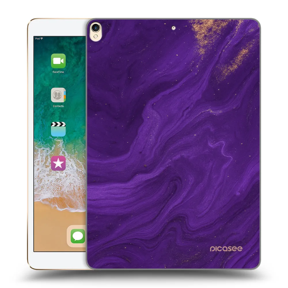Picasee átlátszó szilikon tok az alábbi táblagépre Apple iPad Pro 10.5" 2017 (2. gen) - Purple