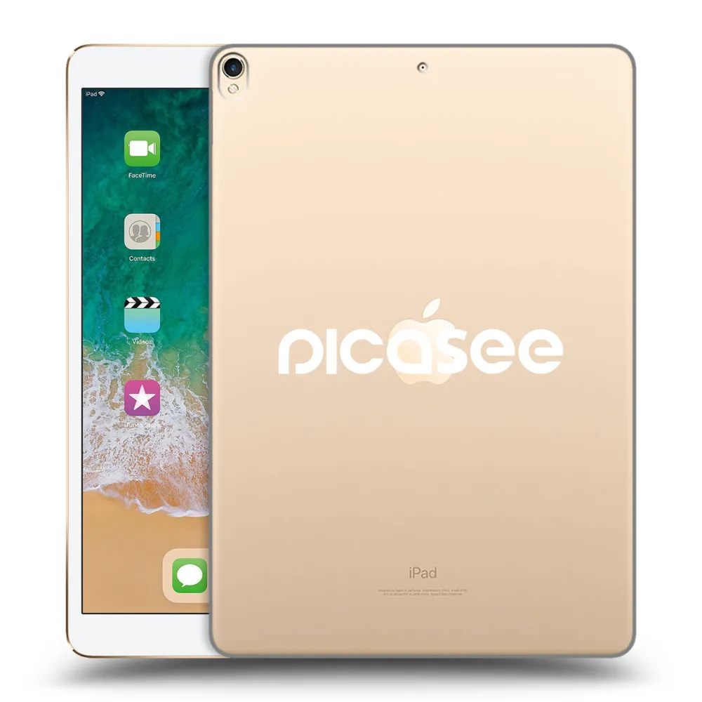 Picasee átlátszó szilikon tok az alábbi táblagépre Apple iPad Pro 10.5" 2017 (2. gen) - Picasee - new logo - white