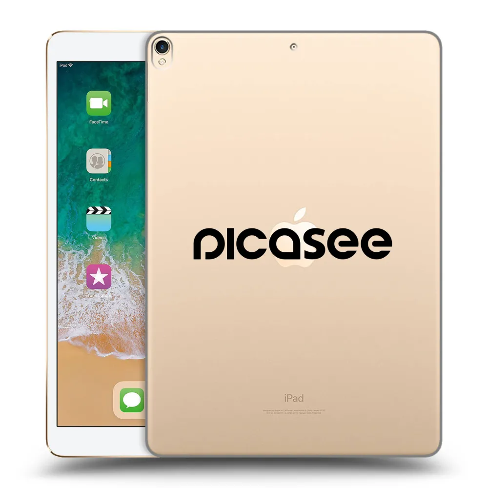 Picasee átlátszó szilikon tok az alábbi táblagépre Apple iPad Pro 10.5" 2017 (2. gen) - Picasee - new logo - black